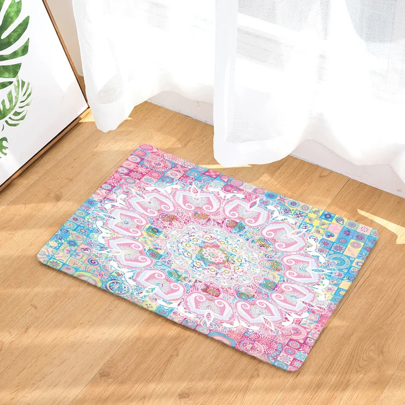 Mandala Carpets Geometric Pattern Bathroom Floor Mats Toilet Rugs Kitchen Area Rug Pads Absorbent Front Door Mats Mandala Carpets Geometric Pattern Bathroom Floor Mats Toilet Rugs Kitchen Area Rug Pads Absorbent Front Door Mats