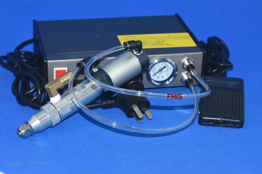 Automatic dual blowhole AB glue dispenser digital display timing