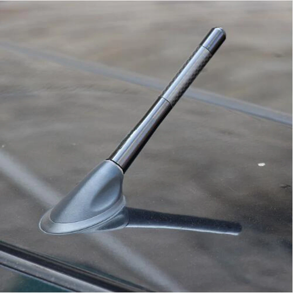 Нежная черная углеродная короткая антенна Радио Автомобильная антенна для Chery Tiggo Seat Ibiza автомобильные аксессуары
