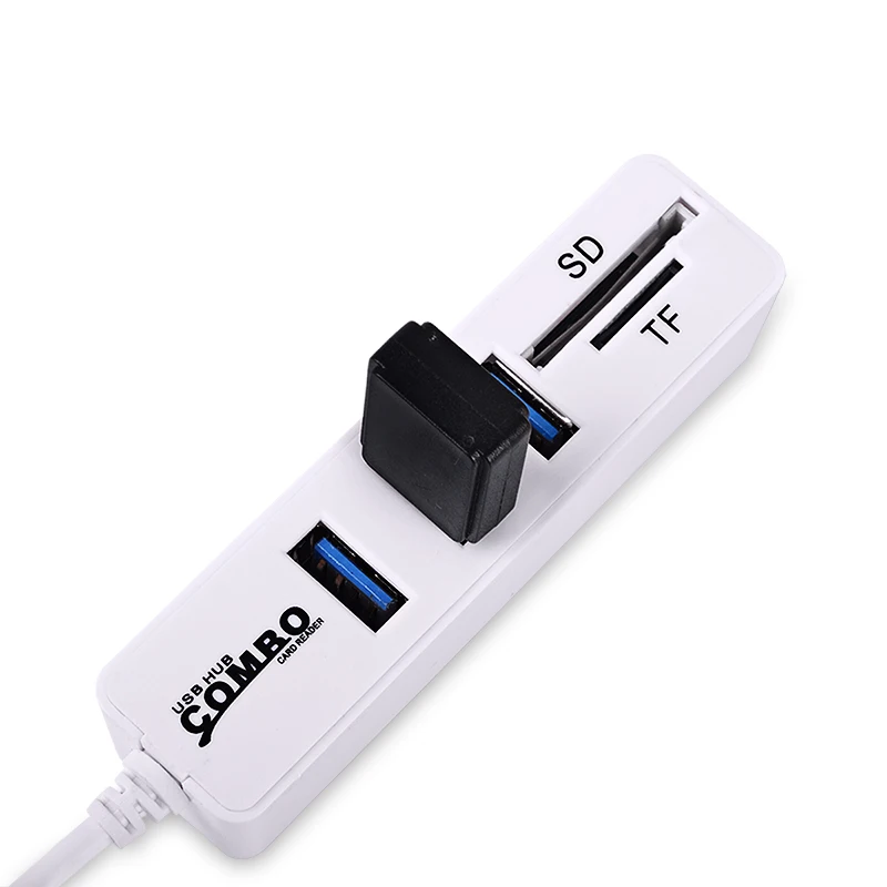 KuWFi USB комбо концентратор 2 0 кардридер портативный сплиттер адаптер мульти все в