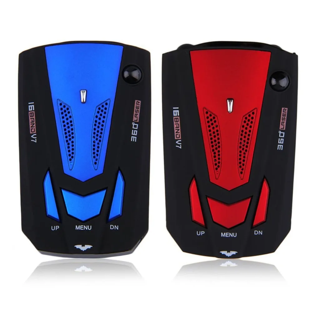 

Universal English/Russian GPS Speed Safe Radar Detector 360 Degree Car 16 Band V7 Police Speedometer Voice Alert/Alarm Laser