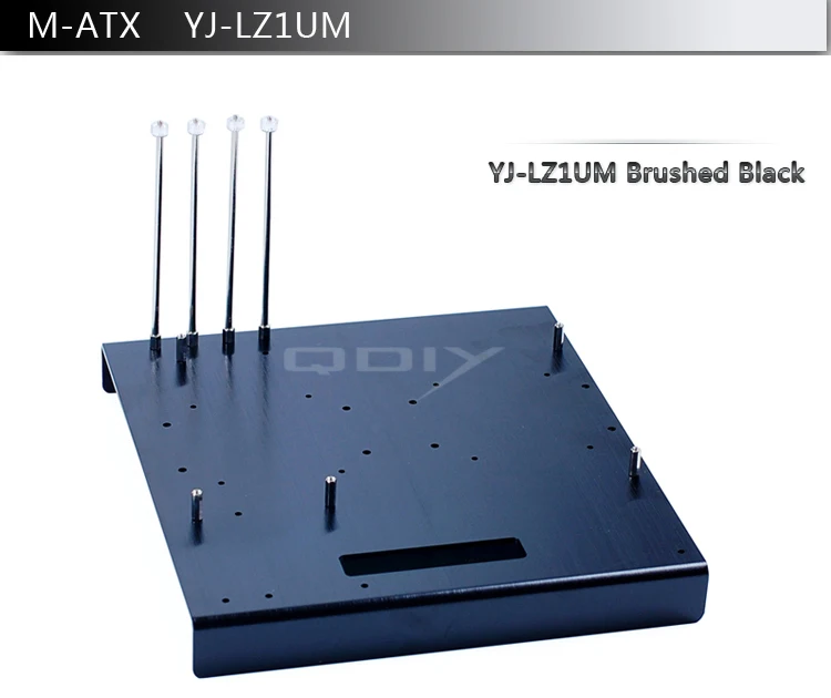 QDIY YJ LZ1UM MicroATX Motherboard Aluminum Alloy DIY Test
