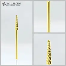 2 шт.-маленький конусный бит-[грубая]-твердосплавное сверло для ногтей из золота-WILSON