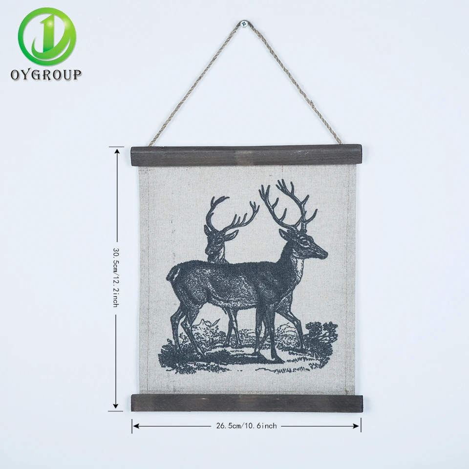 

OYGROUP Vintage Retro Art Print Poster Living Room Wall Picture Canvas Painting No Frame Home Decor