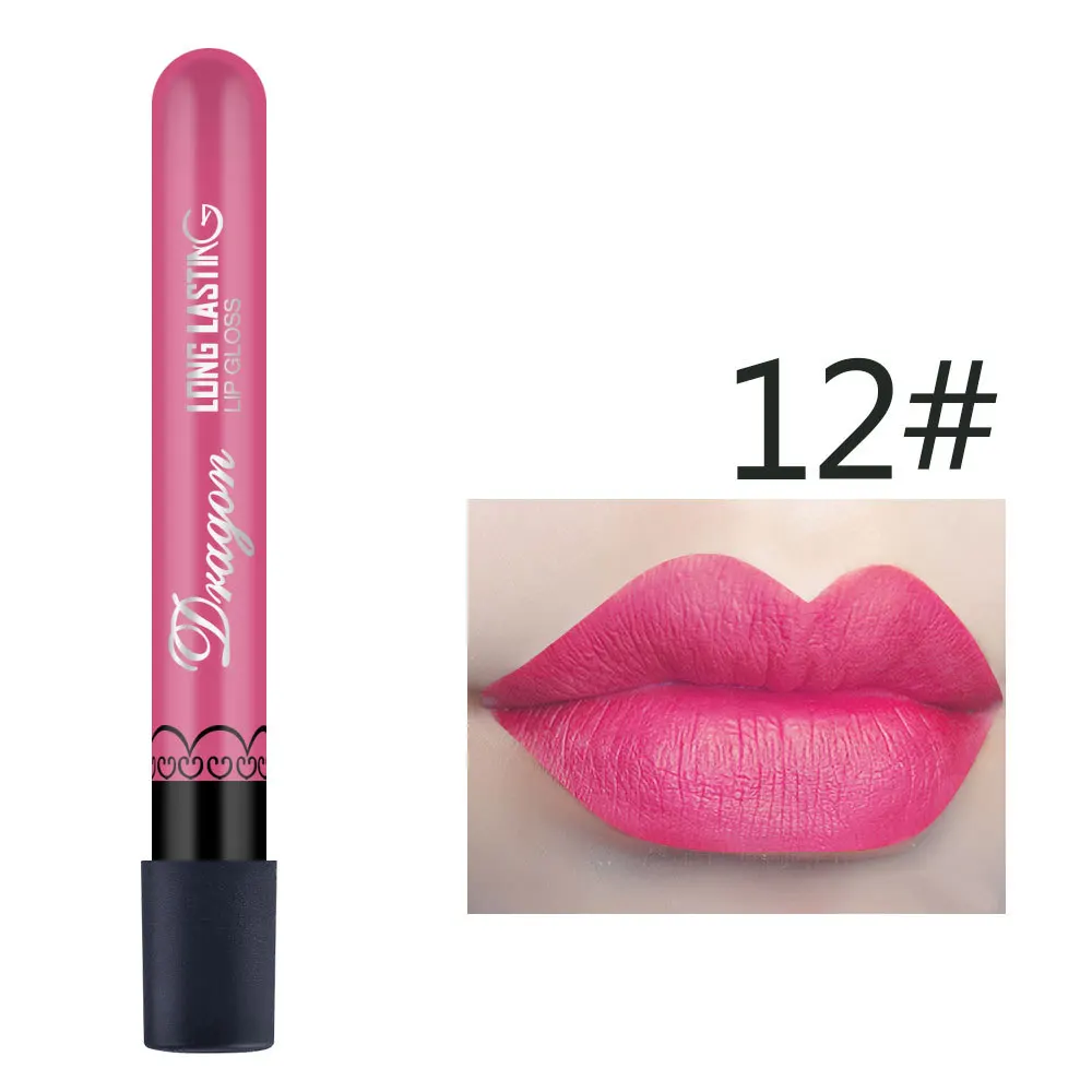 1 шт., сексуальная розовая красная вампирская губная помада, матовый водонепроницаемый бархатный блеск для губ, жидкий блеск для губ, матовый косметический блеск для губ