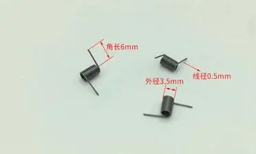 10 шт. 0 5*3 5 мм 12 кругов пружина стальная крутящаяся маленькая пружина|Пружины| |