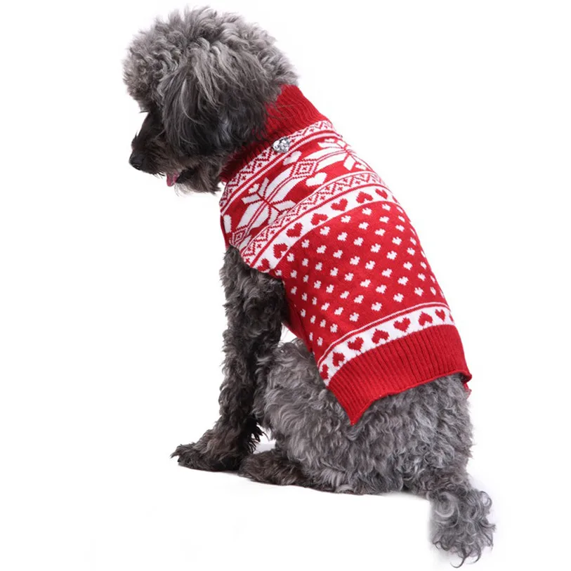 Chistmas Dog Clothes Warm Puppy Pet Jacket Coat Winter Dog Clothes Cute Snow Sweater Clothing For Small Dogs Chihuahua #F#40OT10 (9)