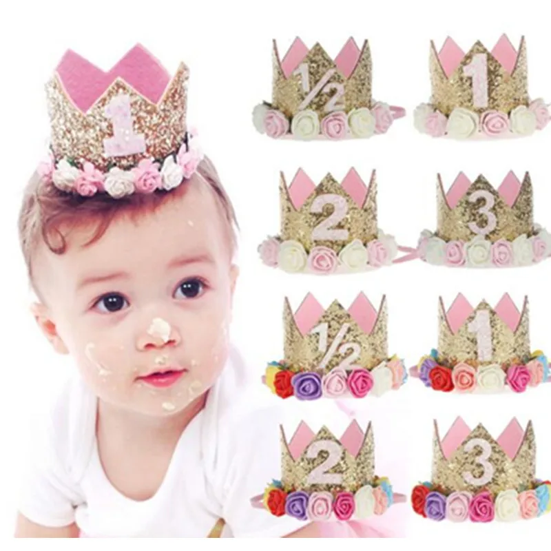 Kids Headband Birthday Crown Headband Flower Crown Headband 0 3 Years