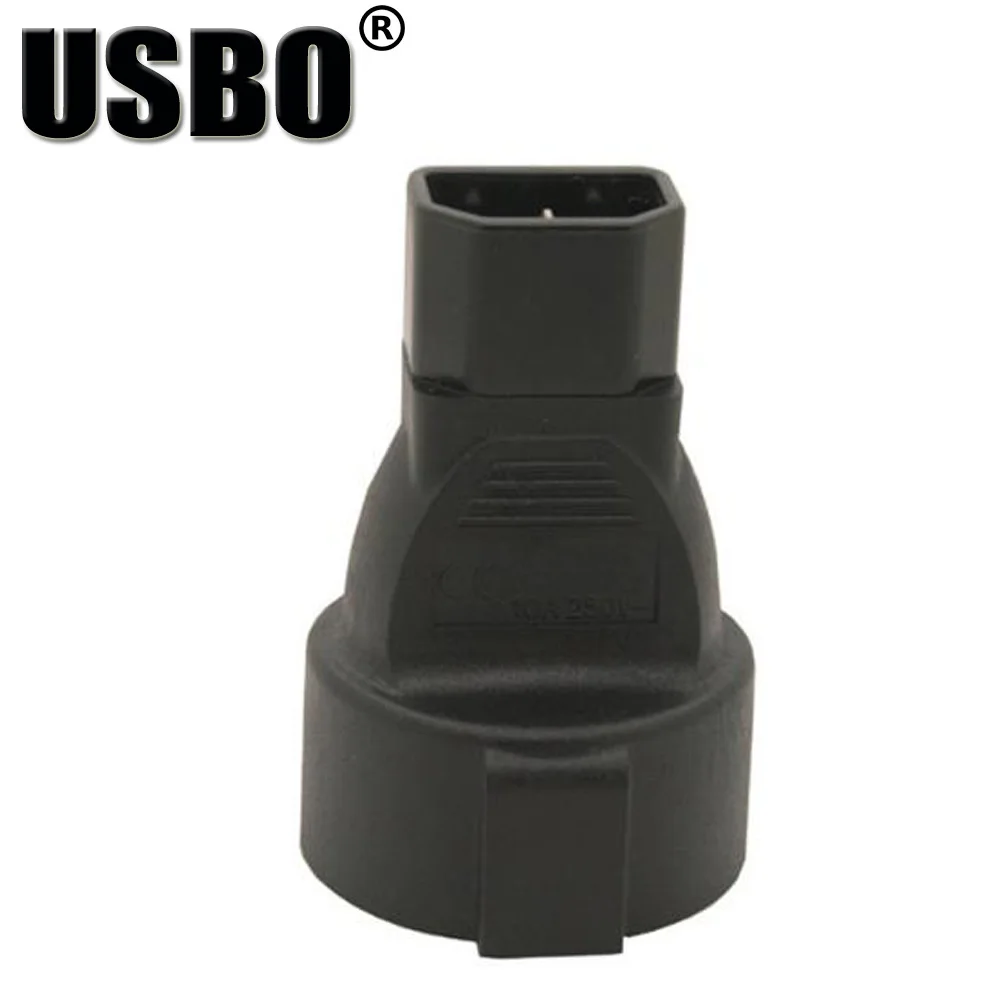 Black Copper Standart IEC320 C14 male to EU standard