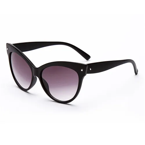 Для женщин Модный стильный с кошачьим глазом солнцезащитные очки легкий солнцезащитные очки нарочитой архаизации стиля солнцезащитные очки с UV400 защиты - Цвет: Matte Black
