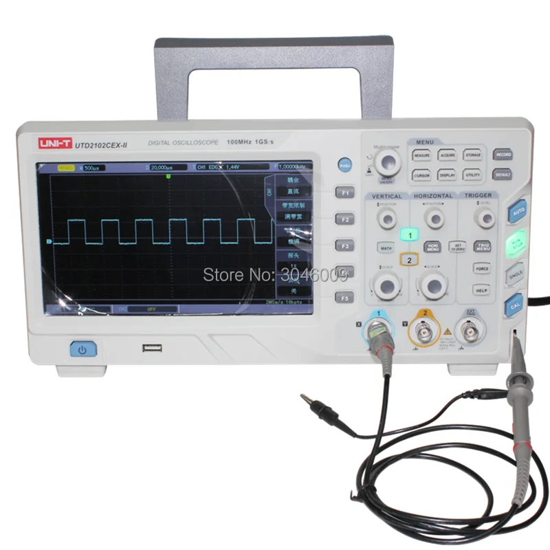 UNI-T UTD2102CEX-II 100 МГц цифровой люминесцентный осциллограф 1GS/s выборка/2 канала