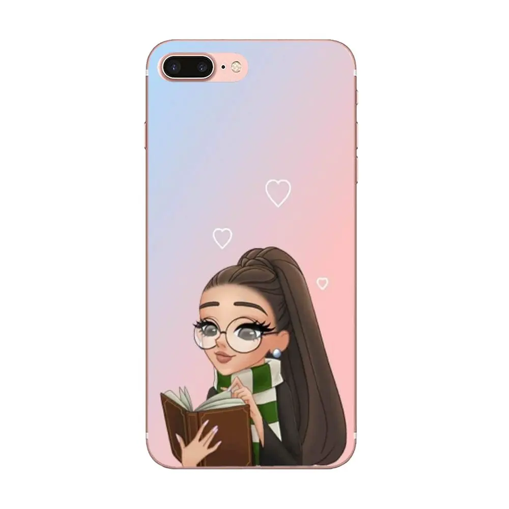 Защитный чехол из ТПУ Ariana Grande для Apple iPhone 4 4S 5 5C 5S SE 6 6S 7 8 Plus X XS Max XR|Чехлы-накладки| |