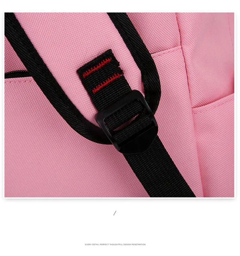 Sac à dos fille toile 4 pièces 19