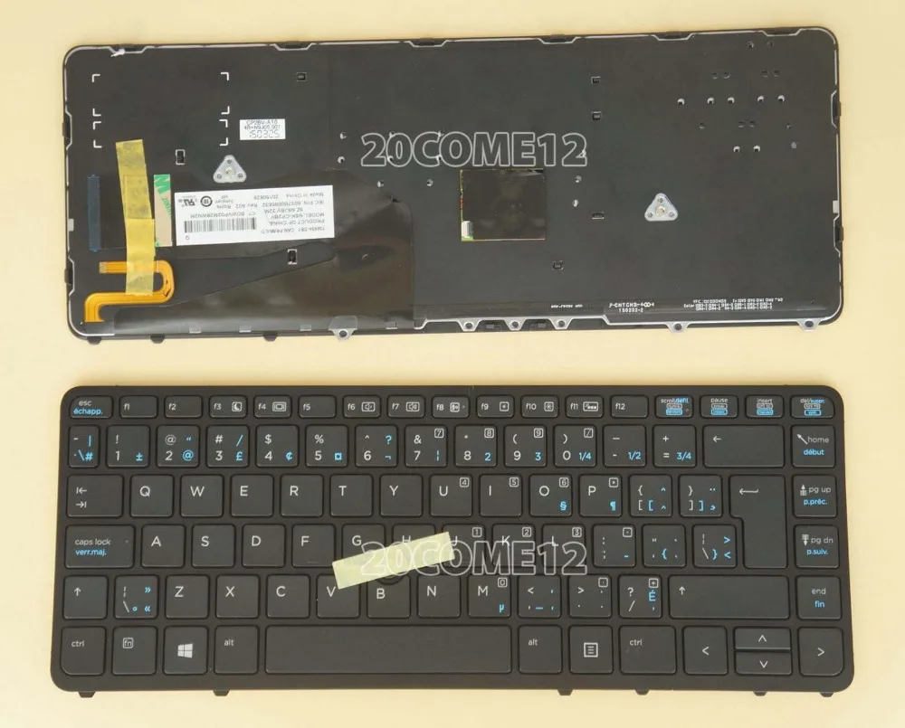

New keyboard for HP Elite Book 840 G1 G2 850 G1 ZBook 14 CANADIAN FRENCH/FRENCH/HEBREW/JAPANESE/NORWEGIAN/US/DANISH layout