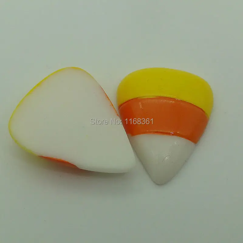 1pcs/lot resin flat back Halloween candy corn 26mm Cabochons Scrapbooking Hair Bow DIY Christmas decration C110-5