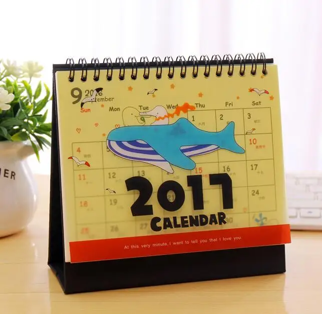 Милый Настольный календарь с изображением животных календарь, домашний и офисный настольный календарь, 8 цветов на выбор - Цвет: COLOR 8