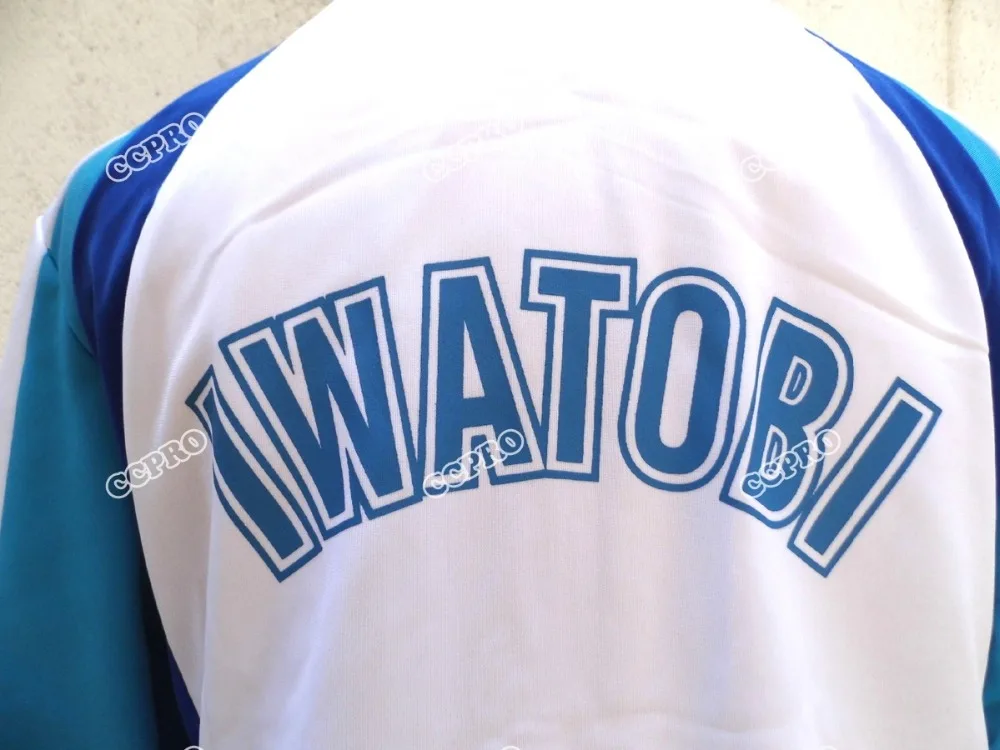 Косплей аниме костюм бесплатно! Спортивная школьная форма Iwatobi Swim Club Haruka Nanase Rin