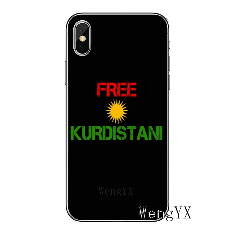 Курд курдский Курдистана флаг для Apple IPhone X XR 8 7 plus XS Max 6s 6 plus SE 5S 5c 5 4S 4 мягкий чехол мобильный телефон чехол