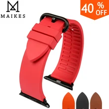 Nouveau rose de mode montre accessoires en caoutchouc bandes de montre pour sport apple bande de montre 38mm 42mm série 1 et 2 iwatch montres bracelet