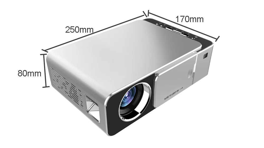 WZATCO T6 Android 10 WIFI Optional 3000lumen 720p HD Portable LED Projector HD I Support 4K 1080p Home Theater Proyector Beamer 4k projector