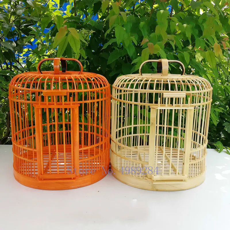 birdcage Bamboo Handmade cage Accessories Bird house box Home Decorations Hanging ornament bird tent decorative cage