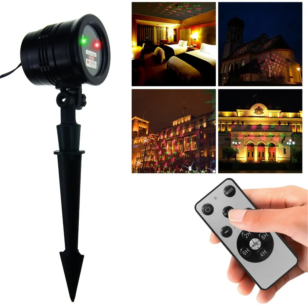 

Red and Green Laser Light with RF Remote Projector Light Christmas Pattern ALI88