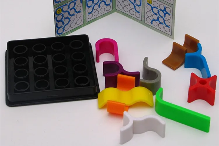 3d сумасшедшие кривые Пазлы для детей и взрослых, Обучающие головоломки Монтессори, кубическая коробка, интеллектуальные игрушки IQ