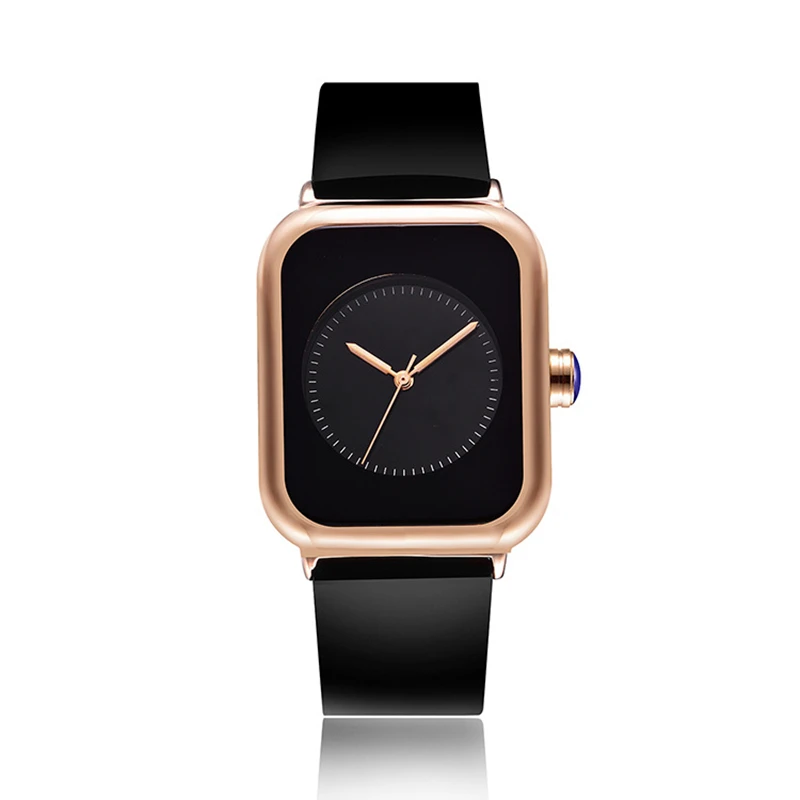 

New 2018 Popular Women Casual Watch ladies Leather Luxury Watch Woman Sport Quartz Wristwatch simple rectangle dial female Clock