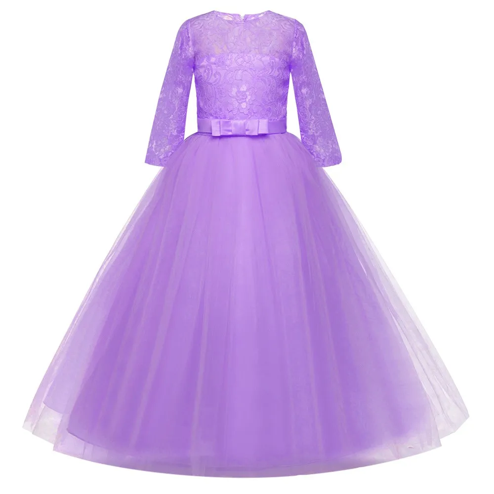 ARLONEET; летнее платье; кружевное платье принцессы для девочек; Длинные вечерние платья из тюля для девочек-подростков; элегантная детская одежда; платья для девочек - Цвет: PP