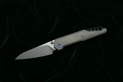 MIKER MT04 осевой складной нож M390 лезвие шарикоподшипник титановая ручка Кемпинг Охота Открытый выживания Кухонные Ножи EDC инструменты - Цвет: Gray