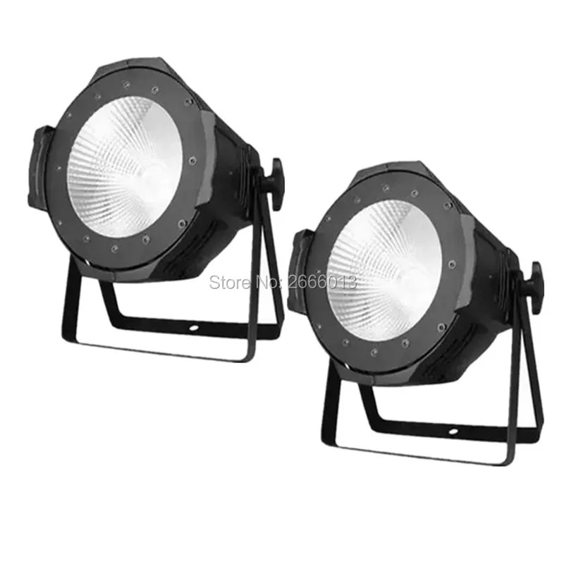 

2pcs/lot Aluminium Case 100W COB LED Par Light With Cool White And Warm White Effect Strobe DMX LED Stage Lighting