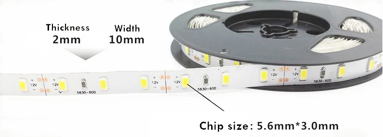 5-10 м Светодиодная лента светильник 5050 2835 5630 SMD гибкая RGB светодиодная лента e лента DC12V+ адаптер питания+ пульт дистанционного управления полный комплект для кухни