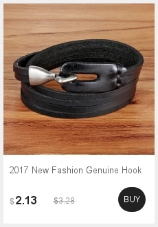 Новая мода 5 Слои Кожаные Браслеты& Браслеты с подвесками браслет ручной работы с круглым сечением для кроссовок пряжки браслет для Для женщин Для мужчин торговля по низкой цене