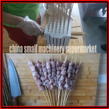 

String line artifact BBQ skewer machine 36 hole barbecue tools wear string artifact in the meat skewers meat string machine