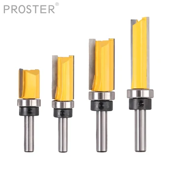 

Proster 4 pcs for 8mm Flush Milling Shank 3/4 "Router Cutter Milling Cutter Grooving Router Bit
