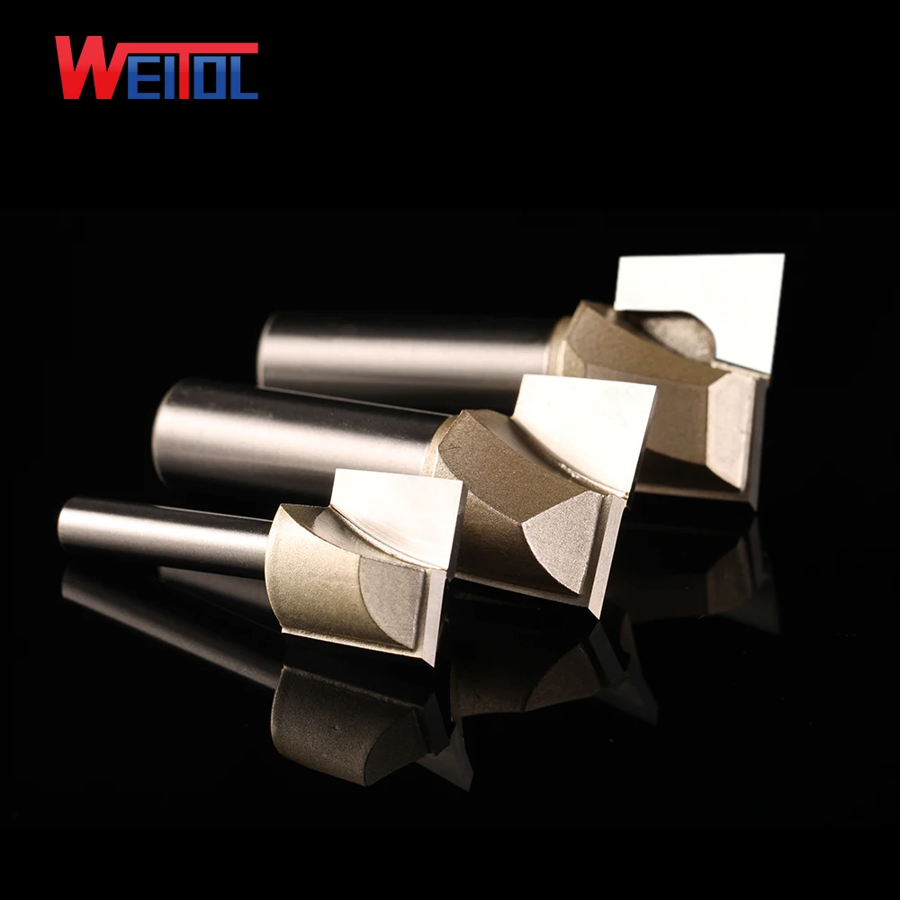 Weitol 1 шт. 1/4 или 1/2 дюйма очистка нижних бит Деревообрабатывающие инструменты ЧПУ