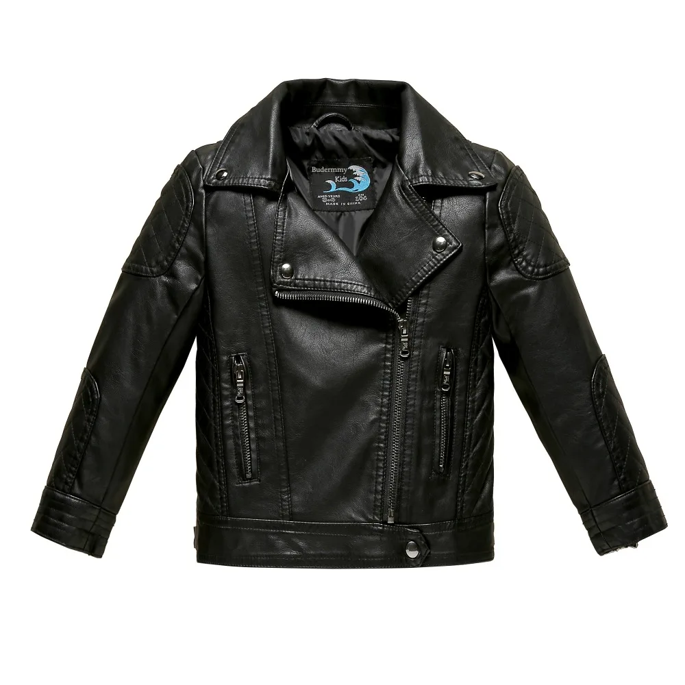 Jacket For Girls 2018 Casual Pu Leather Jacket Boys Autumn Coat Children Clothes Winter Warm Motorcycle Jackets Kids Infant Coat