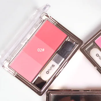 

High Quality makeup Smooth 3-Color Gradual Contour Blush Face Blusher Powder Palette Set Reliable for cosmetics and concealer