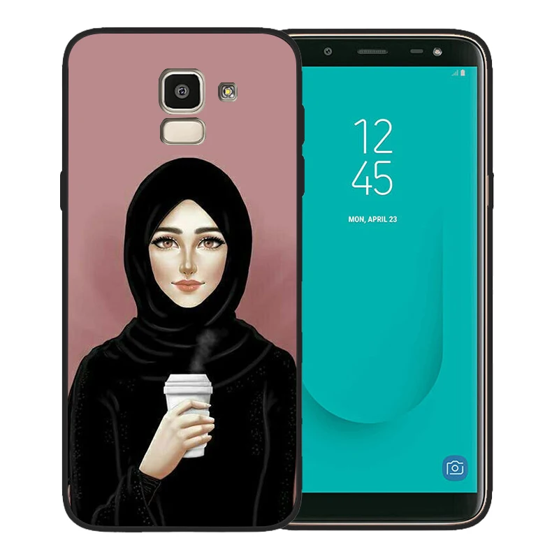 12 Хиджаб мусульманский исламский Gril/глаза арабский чехол для Samsung Galaxy A7 A10 A20 A30 A40 A50 A70 A6 A8 A5 A9 Note 8 9 крышка - Цвет: 12