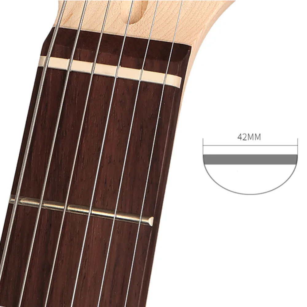Гитары часть 42 мм/1.65 в Кость Гайка для 6 Строки Электрогитары Страт Stratocaster теле ST TL Аксессуары для гитары