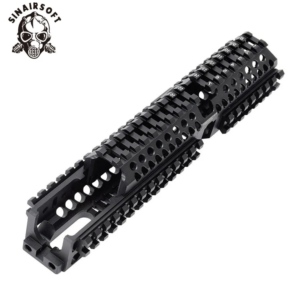 Tanie AK 47 taktyczne Quad Rail Picatinny System jelca CNC aluminium pełnej długości taktyczne dla AK AEG GBB karabiny B30 B31