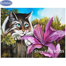 Алмазная картина 5d border collie cat diy на заказ, алмазная вышивка, вышивка крестиком, стразы, мозаика для стен комнаты