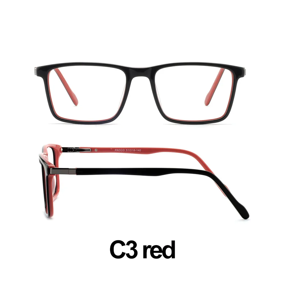 Черные игровые очки для мужчин, анти-голубые лучи, очки для близорукости, прогрессивные Мультифокальные оправы для очков, прозрачные линзы, Маре, AZZURO OC7009 - Цвет оправы: C3 red