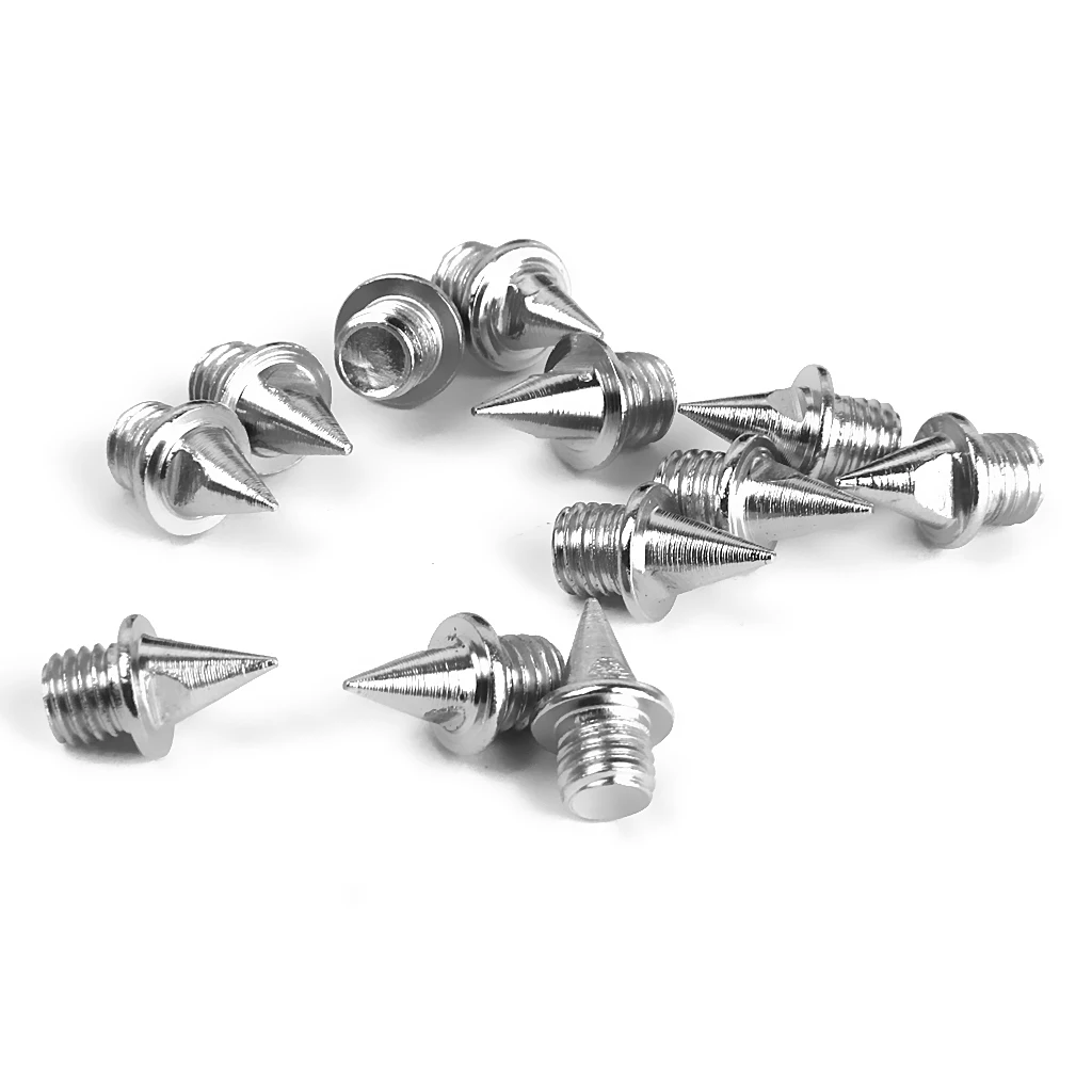 60 Stuks Duurzaam Silver Atletische Vervanging Loopschoenen Xmas Tree 7 Mm Staal Track Korte Spikes