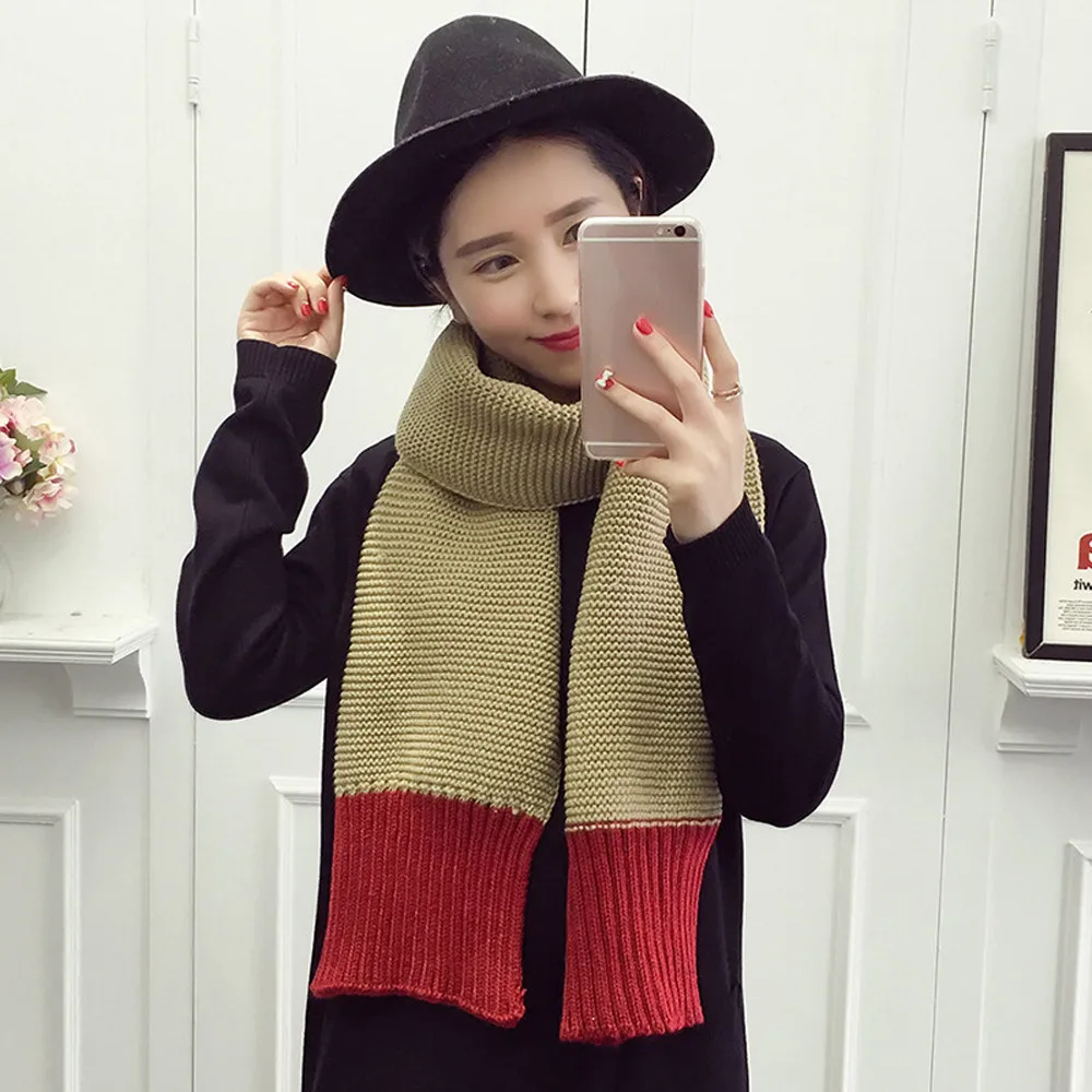 2017 Women Men S Autumn Winter Warm Long Knitted Scarf