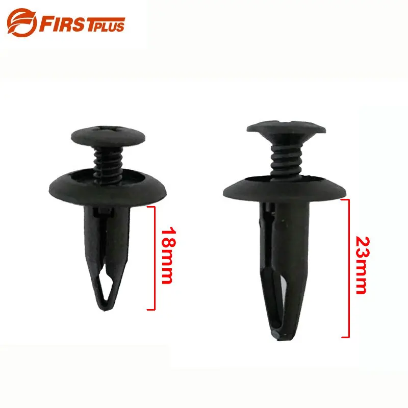 100 x Auto Plastic Rivets Car Door Trim Panel Fastener Fender Bumper Retainer Clips For Ford