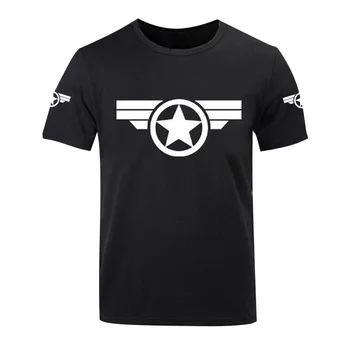 

2019 Captain Printed gym shirt rashgard Cotton Fitness Short Sleeve plus Size Sports Muscle T-Shirt sport shirt men
