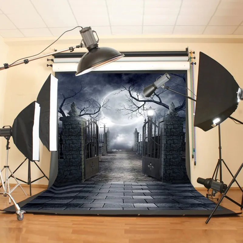 Тонкий Виниловый фон 5x7 футов, фон для фотосъемки «Хеллоуин», фон для студийной фотосъемки, ткань 1,5x2,1 м
