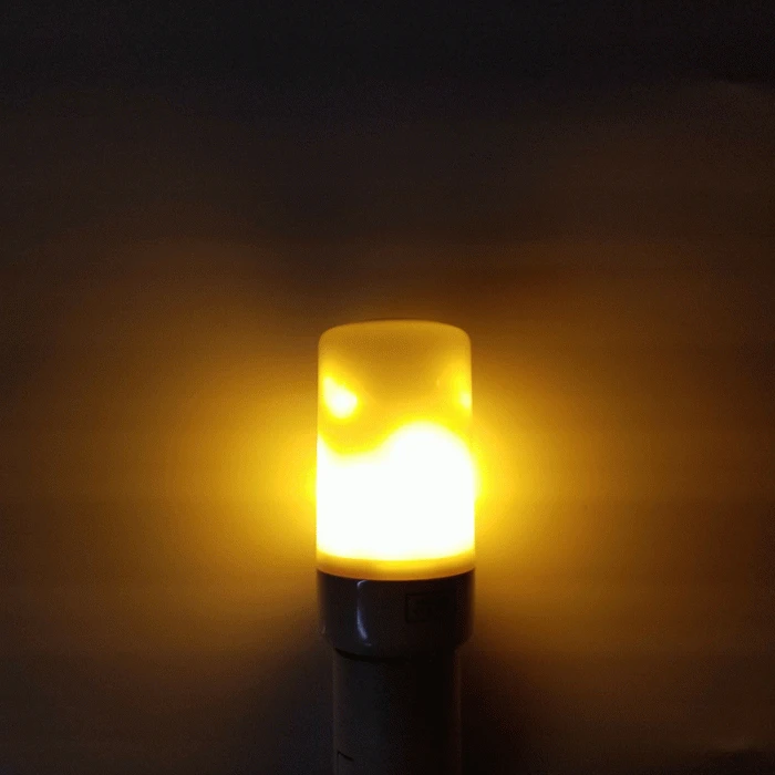 Светодиодный эффект пламени имитация природы огонь Свет кукурузы лампы гравитационная индукция Декор лампа JA55