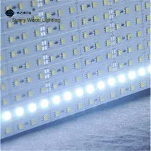 10 шт./партия 40 дюймов светодиодная жесткая лента, 24vdc 72led/m 14,4 Вт 5050 Светодиодная твердая лента, светодиодный светильник для шкафа с каналами